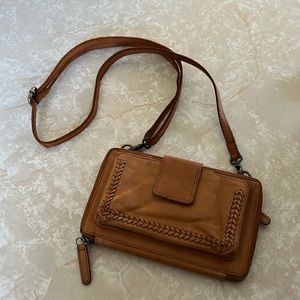 Leather Crossbody Wallet New without tags!